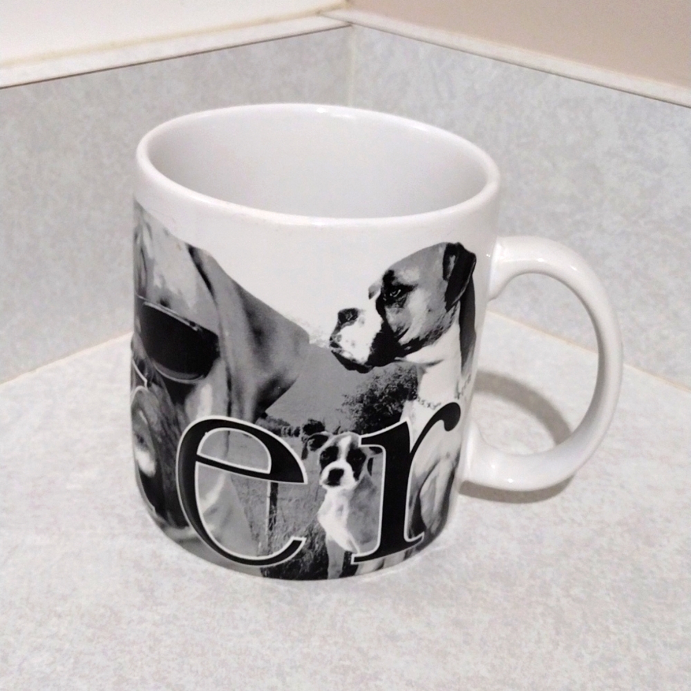 America ware boxer coffee mug.